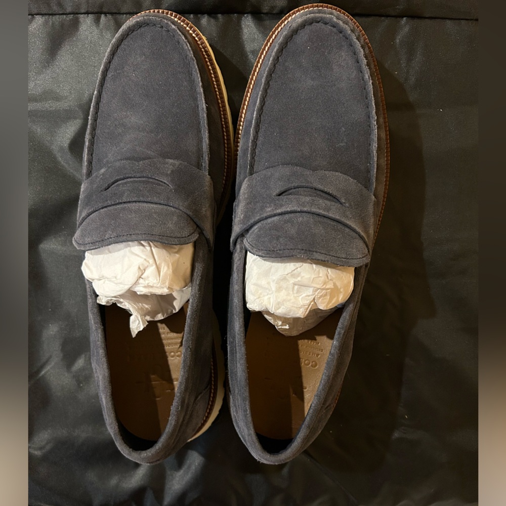 Cole Haan Men’s Plain Suede Toe Loafers: Size 11.5 M
